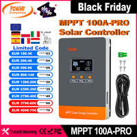 PowMr 100A Solar Charge Controller MPPT Intelligent Regulator for 12V 24V 36V 48V Solar Battery Bank 160V Panel Can parall 12PC