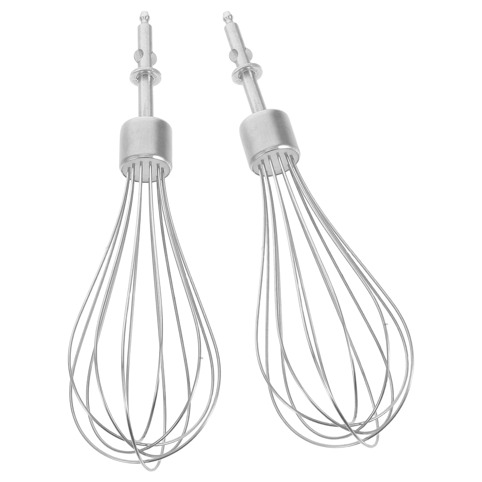 

2Pcs Egg Beater Whisk Heads Stainless Steel Universal Drill Mixer Attachment Handheld Cream Egg Whisk Stirrer Lettuce Spinner
