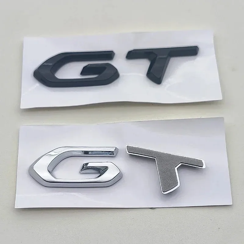 3D ABS Logo GT Emblem Letters Car Trunk Badge For 208 2008 201 206 508 5008 207 408 4008 3008 308 GT Sticker Accessories