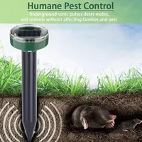 Outdoor Ultrasonic Pest Repeller Garden Mole Repellent Solar Power Ultrasonic Mole Snake Bird Mosquito Mouse Control Garden Yard