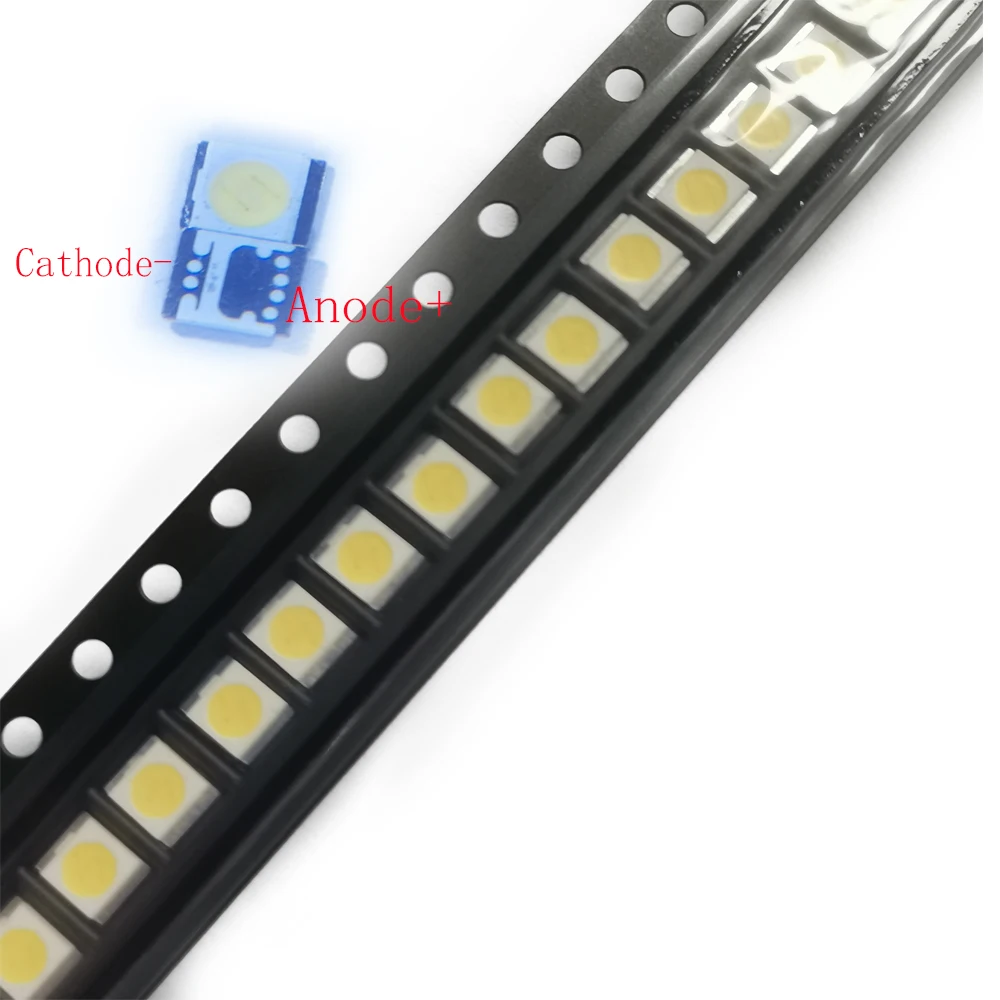 100PCS/Lot SMD LED 2835 3V 1W  Cold White 105LM 2.8*3.5MM For LG TV/LCD  Strip Backlight