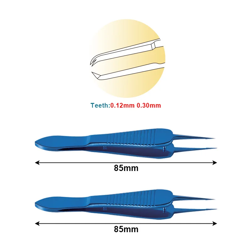 

Щипцы для наложения глаз Castroviejo из титанового сплава, офтальмологический пинцет, зажим для век, инструмент, офтальмологический инструмент