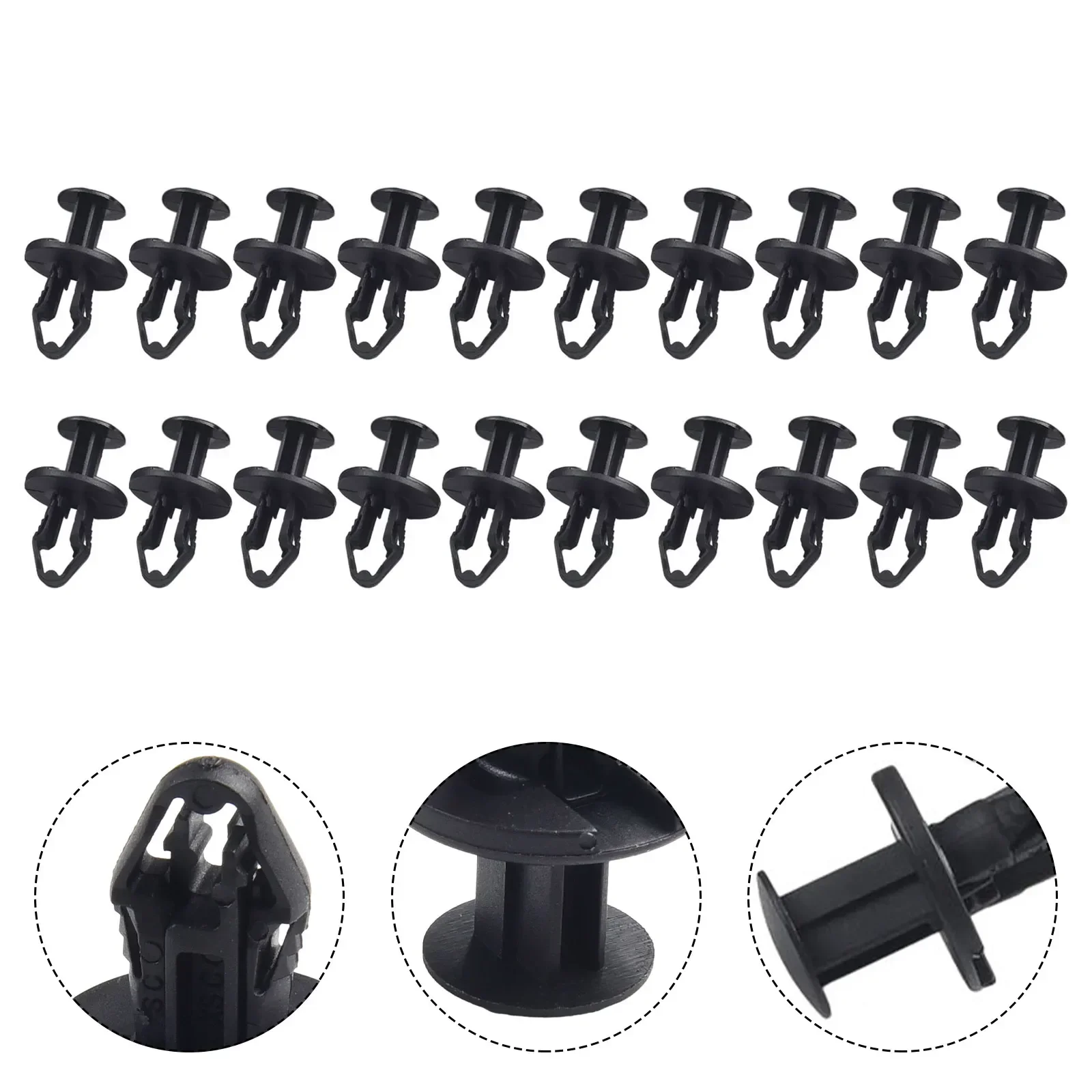 Car Clips Undertray Rivets Car Accessories 20pcs set Black ABS FOR TESLA MODEL 3 2017 Up Undertray Rivets Clips