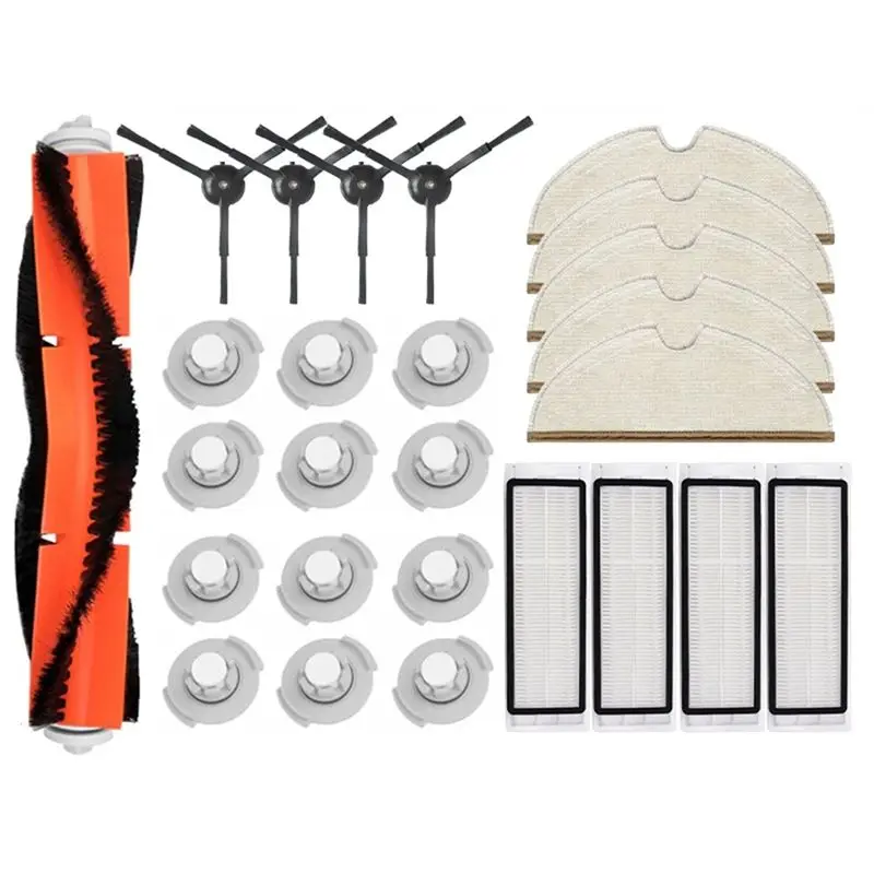 إبقاء ل Xiaomi Roborock S5 S6 Pure S60 S65 S50 E25 E4 جهاز آلي لتنظيف الأتربة غطاء فرشاة رئيسي ممسحة عجلة الجانب فرشاة تصفية الملحقات