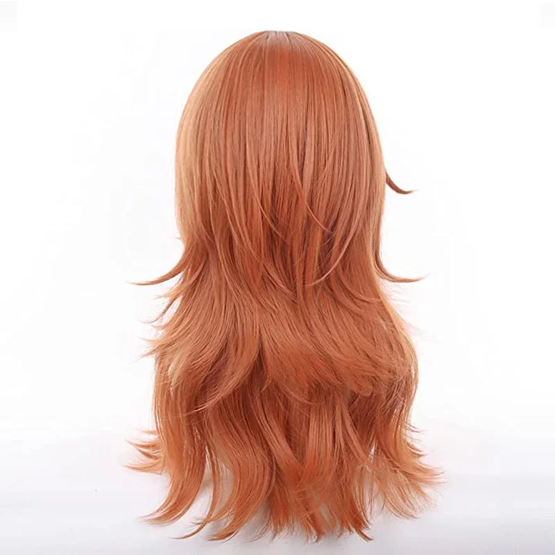 Chainsaw Man Cosplay Angel Devil Cosplay Orange Brown Anime Wigs Heat Resistant Halloween Party Makima Wigs