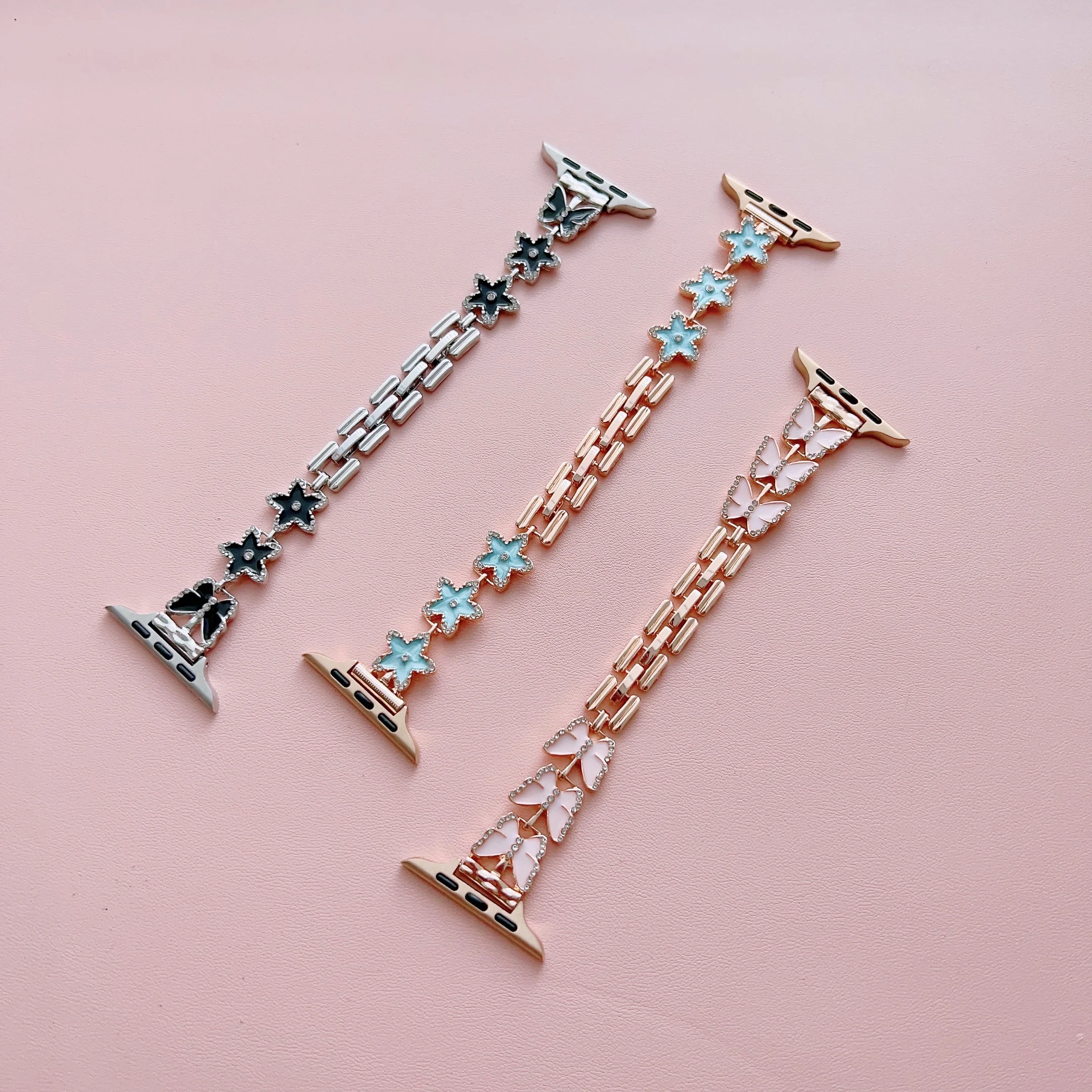 Metal Jewelry Strap For Apple Watch 10 9 8 7 46mm 45mm 41mm Ultra 49mm Women Bracelet Band For iWatch 6 5 4 3 SE 44mm 42mm 40mm