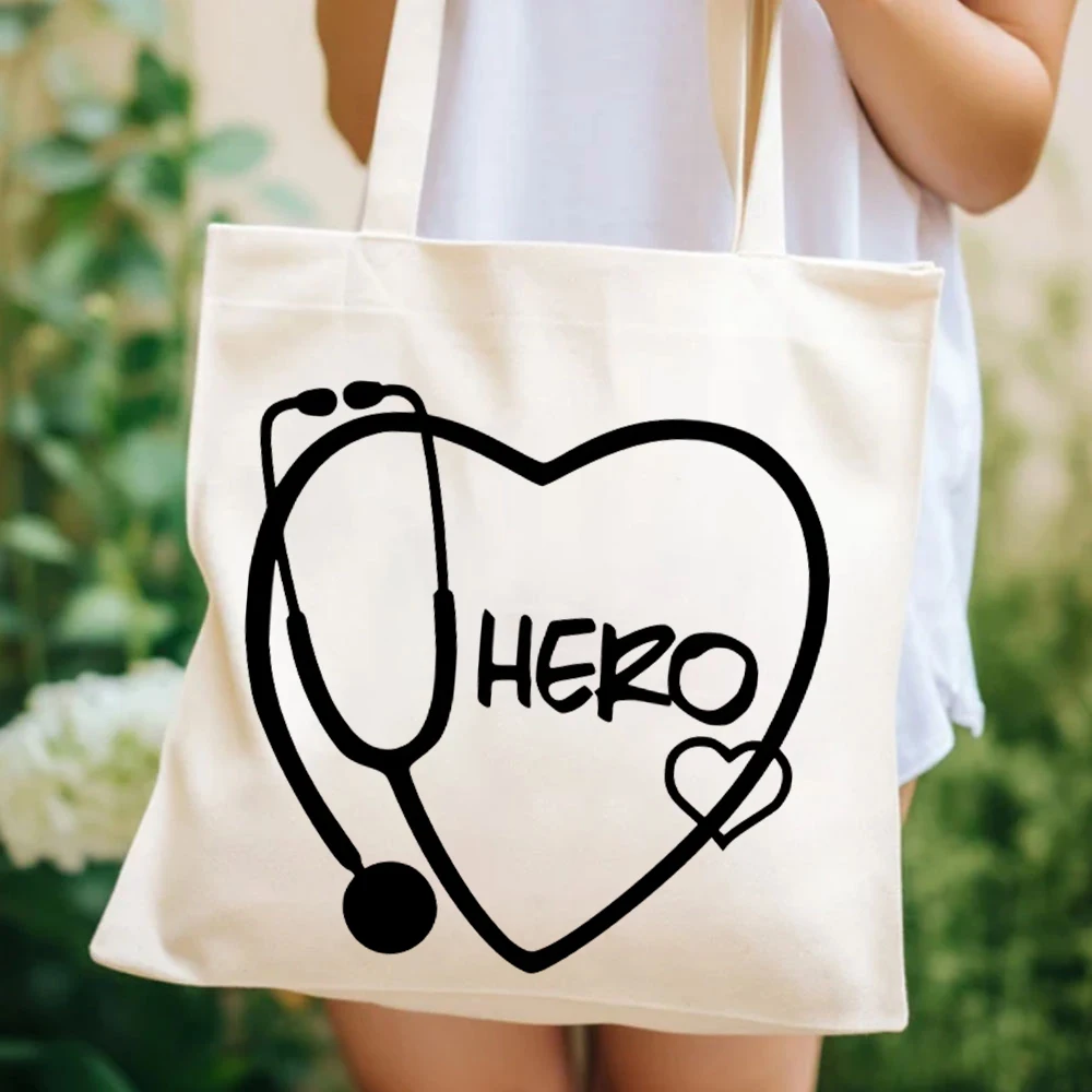 Stethoscope Hero Bag's for Womens Gift for Med School Womens Handbag Cute Nurse Gift Women's Handbags Cute Doctor Tote Bag Women