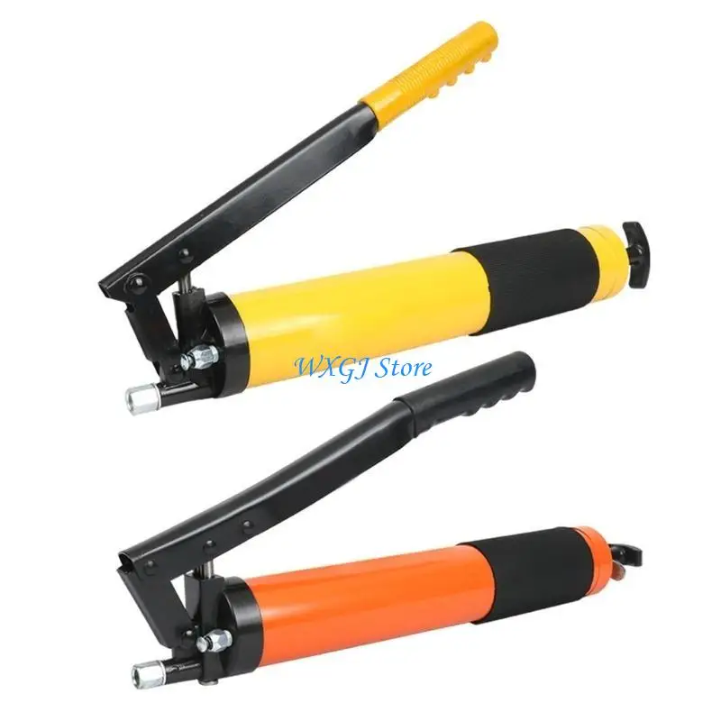 

37JE Lever Handle Grease Tool 21OZ Heavy Duty Shaft Rustproof Grease Tool Portable Anti Slip Leakproof Grip Grease Tool