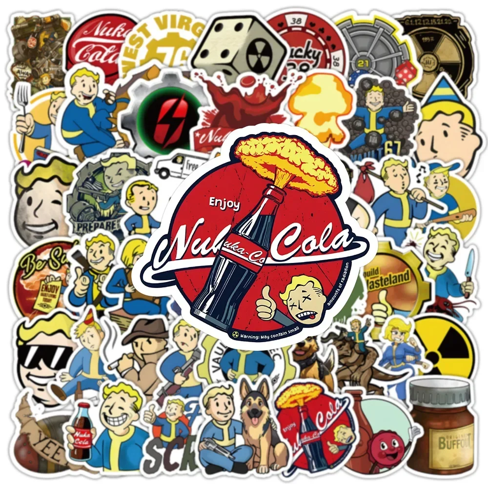 100 قطعة لعبة لعب الأدوار قبو إشعاعي رائع ديكور لوح التزلج صندوق أدوات السيارة ملصق الكمبيوتر