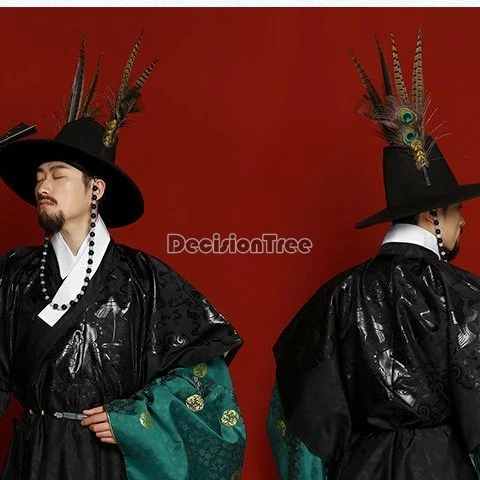 2024 ming dynasty characteristic royal guards flying fish hat precious feathers minister headdress ancient style hanfu accessory