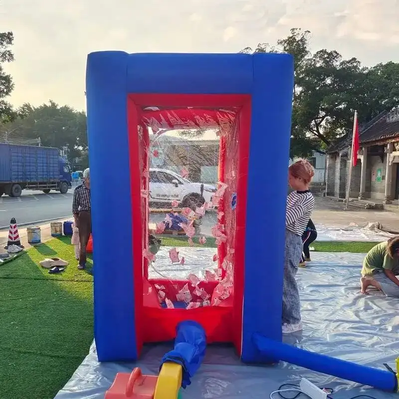 Cube Iatable Cash Booth Money Grabbing Hine For Promotion Advertising Events