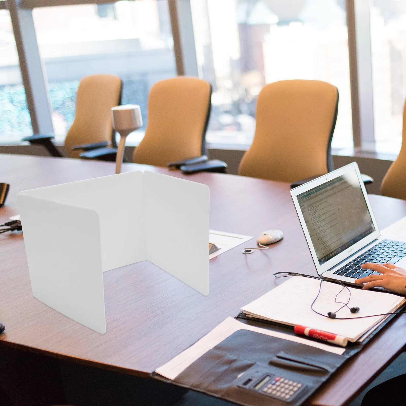 2 قطعة لوحة مقسم المكتب المحمولة العطس الحرس للفصول الدراسية مكتب عمل لوحة الخصوصية حاجز الشاشة واقية درع ل #3