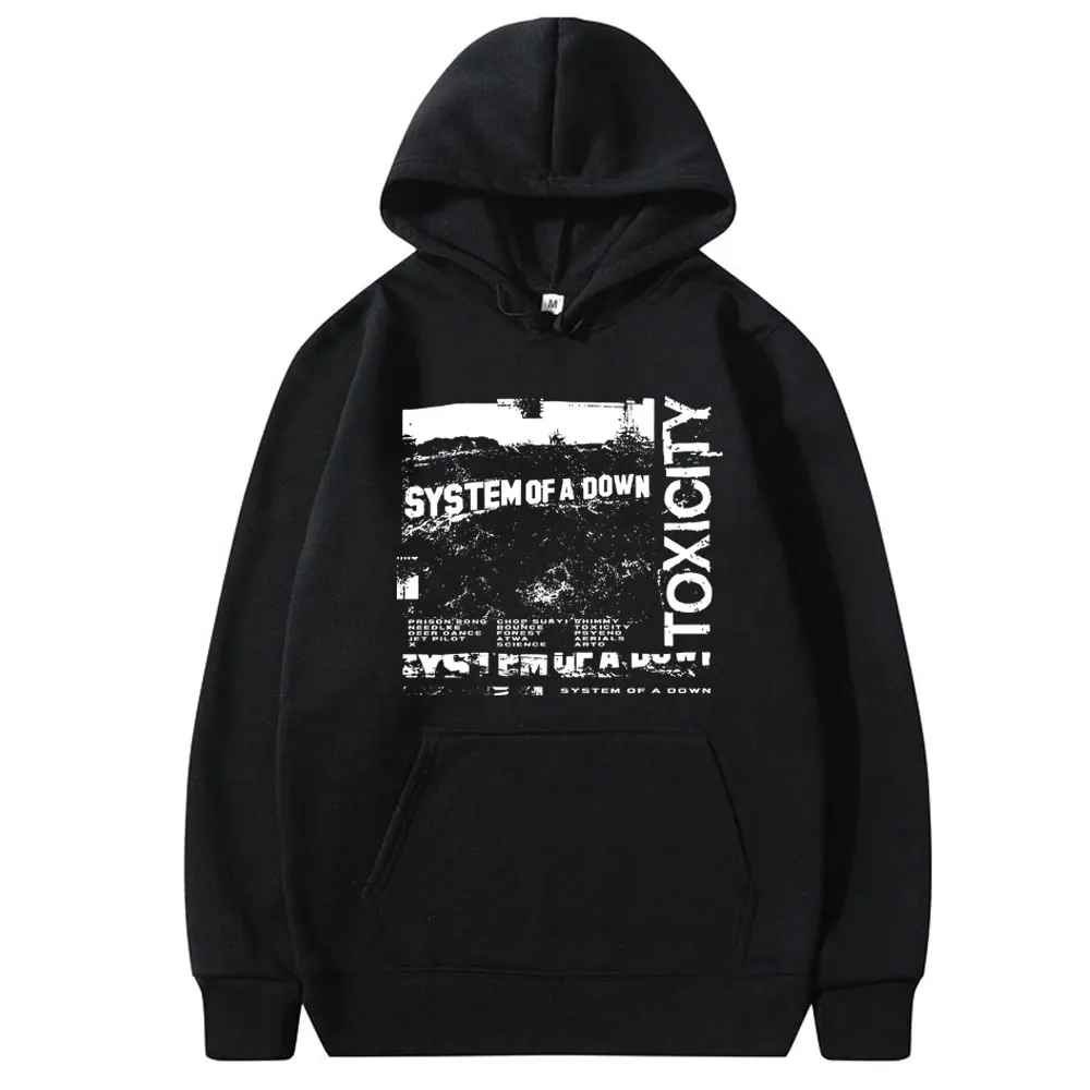 

Limited System of A Down Toxicity Album Graphic Hoodie Men Women Rock Oversized Sweatshirt Tops Men's Alternative Metal Pullover