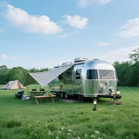 Compact caravan Manufacture Rv Camper Camping Trailer with Fully Equipend Kitchen caravan Street Food Cart