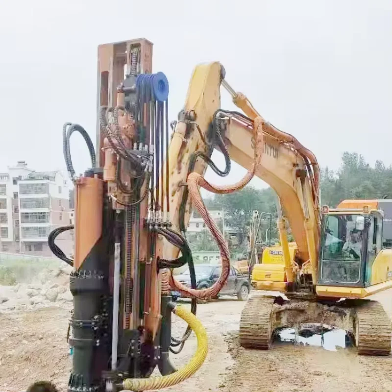 YG Strong Power Drilling Rig Machine All in One Function Excavator Attachment Splitting Machine Drilling Rig Construction Works