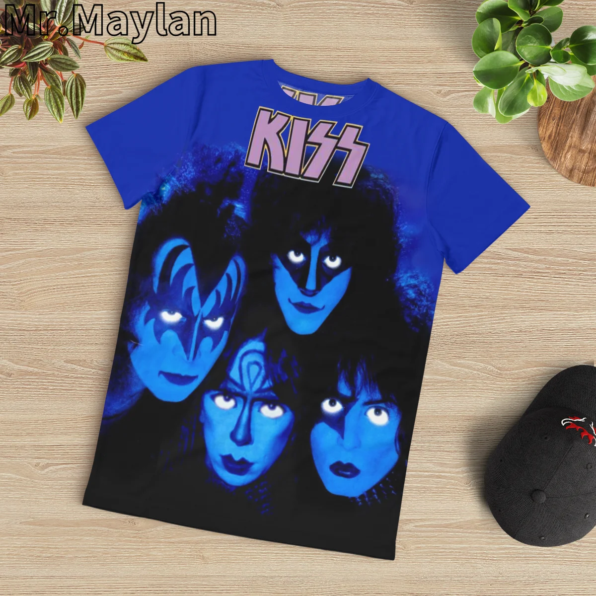 Rock Kiss Band Tshir 3D Print t shirt for Men/women New Design Blue Streetwear Tshirt Oversized Tops 5XL 6XL Men Clothing