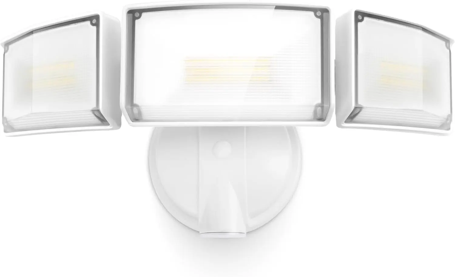 

Уличный светодиодный светильник безопасности 75 Вт, 8000 люмен, с 3 регулируемыми головками, водонепроницаемый IP65, для гаража, двора, патио - белый