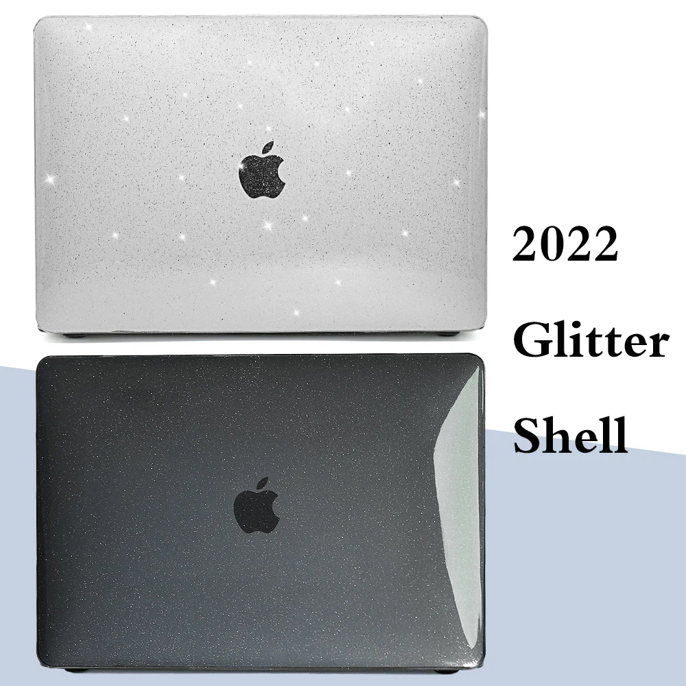 2023 Glitter Laptop Sleeve Bag Case For Macbook Air 13.6 A2681 M2 M1 Chip Pro 16 14 13.3 Case with Touch ID Air 13 A2337 Cover