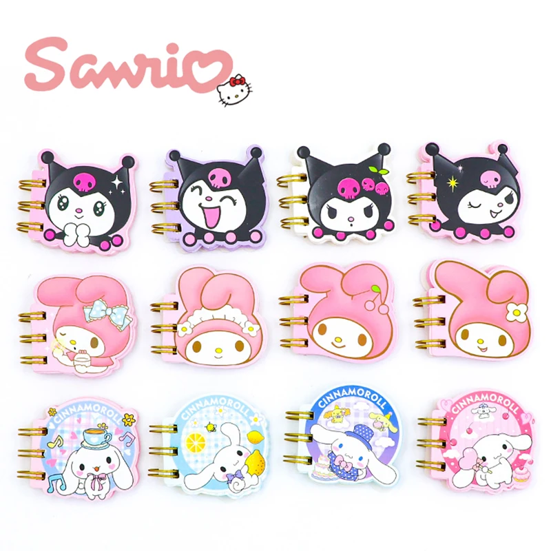 

4/16 шт. Sanrio Mini Memo Pad Cinnamoroll Melody Kuromi блокноты ежедневные еженедельные блокноты