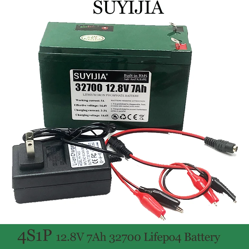 12.8V 7Ah 32700 4S1PSUYIJIA Lifepo4 Battery Pack with 4S 7AH BMSBalanced for ElectricBoats and Uninterruptible Power Supply 12V