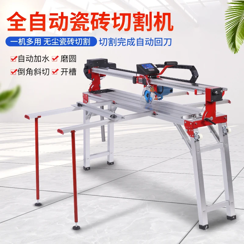 Automatic electric desktop floor tile tile stone cutting machine small water jet multi-function 45 degree chamfer