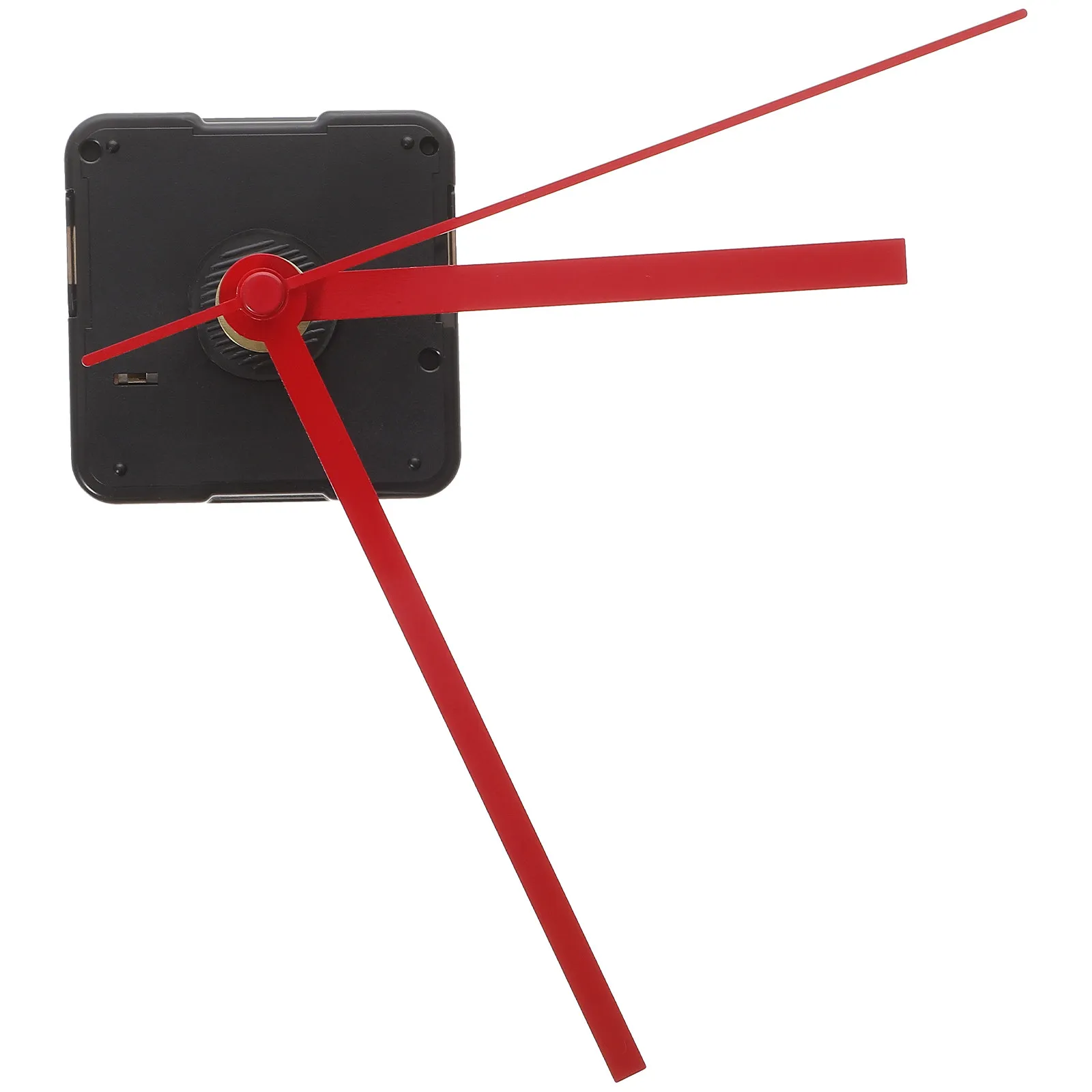 Silent Clock Movement Mechanism for Hanging Clocks Red Straight Hands High Torque Motor Noise Free Operation Ergonomic Design