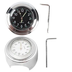 22‑25mm Universal Motorcycle Handlebar Clock Metal Mount Hand Grip Bar Dial Watch Motorcycle Dial Watch Motorcycle Mount Clock