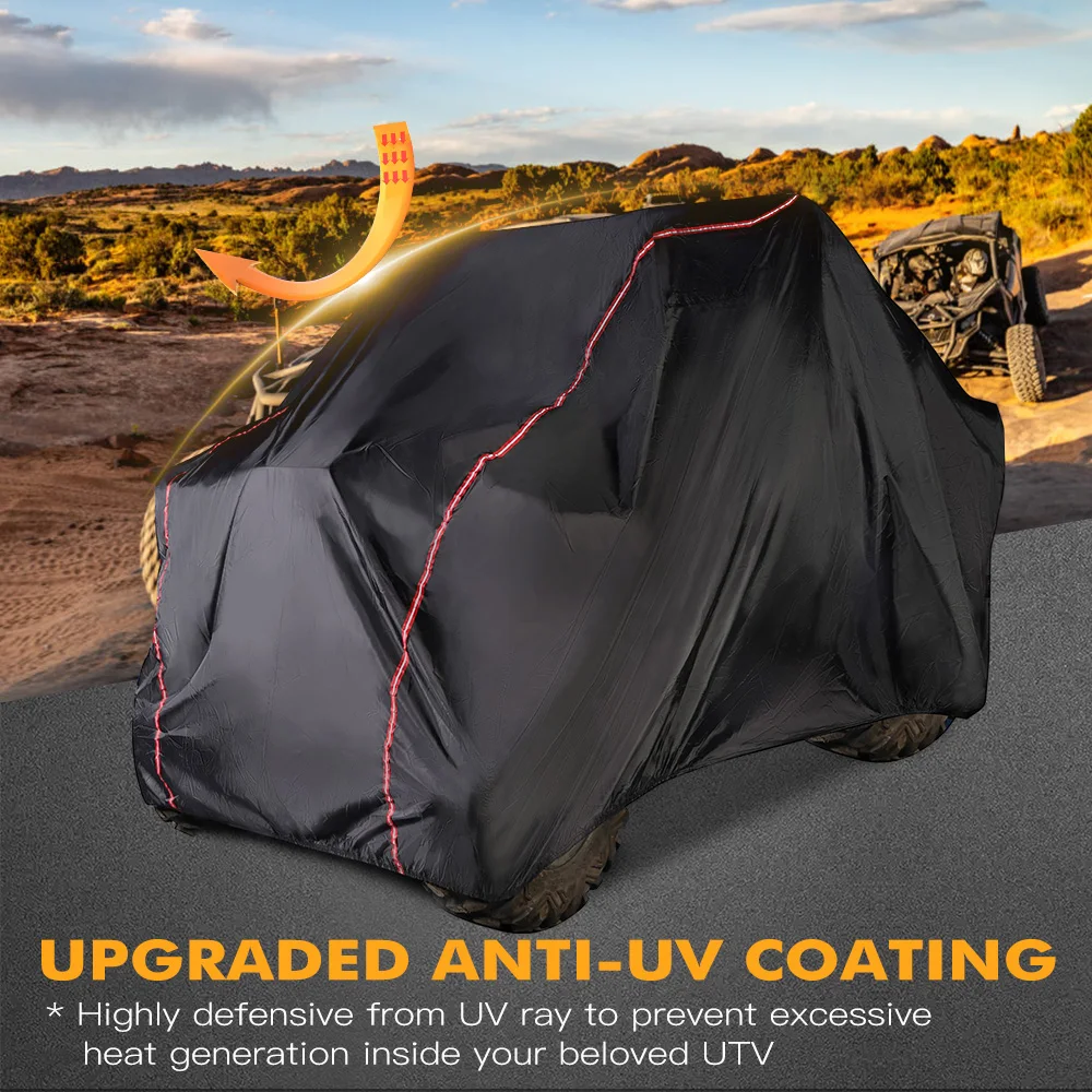 UTV Cover Outdoor Rainproof for Polaris RZR XP 1000 900 XP Turbo 300D Oxford Duty Ray Resistance Utility Vehicle Storage Cover