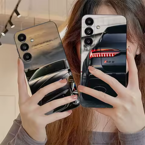 Car For A-Audis R-S Sport Phone Case For Samsung S24,S21,S22,S23,S30,Ultra,S20,Plus,Fe,Lite,Note,10,9,5G Black Soft Cover