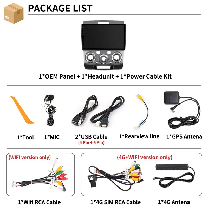 أندرويد 15 راديو السيارة لفورد رينجر 2 ايفرست 2 لمازدا BT-50 J97M 2006 - 2011 مشغل ستيريو الوسائط المتعددة نافي رئيس وحدة DSP BT #2
