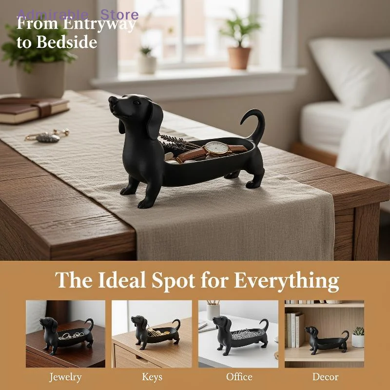 w3D Sausage Dog Jewelry Storag - огляд і ціна Vanity Home Decor
