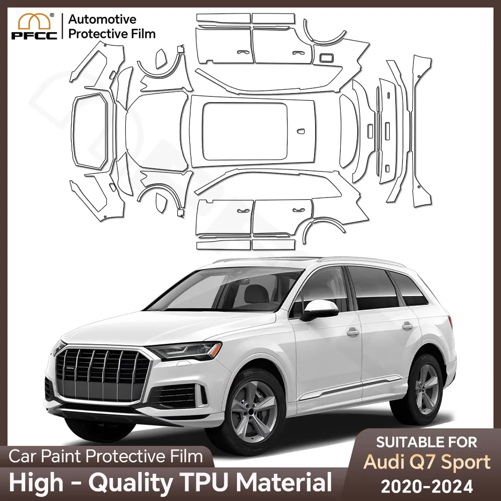 

PPF TPUCar Protection Film for Audi Q7 Sport 2020 2021 2022 2023 2024 TPU Invisible Body Sticker Transparent 8.5mil Anti-Scratch