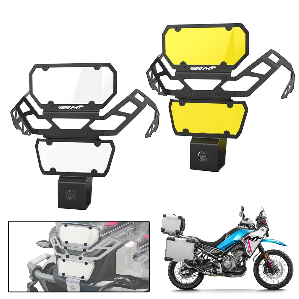 

Motorcycle Headlight Grilles Guard Protector For CFMOTO CF MOTO 450MT 450 MT MT450 2024 Headlamp Front Light Protection Cover