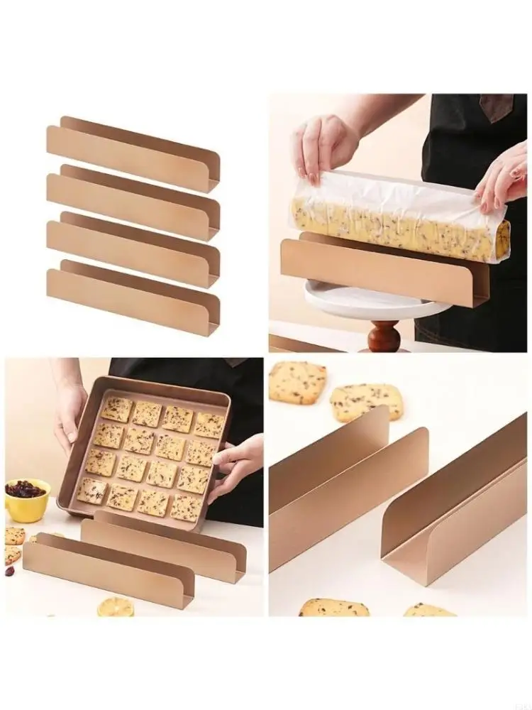 

Pack of 4 Carbon Steel Biscuits Molds Baking Molds for Fondant Dessert Bakewares
