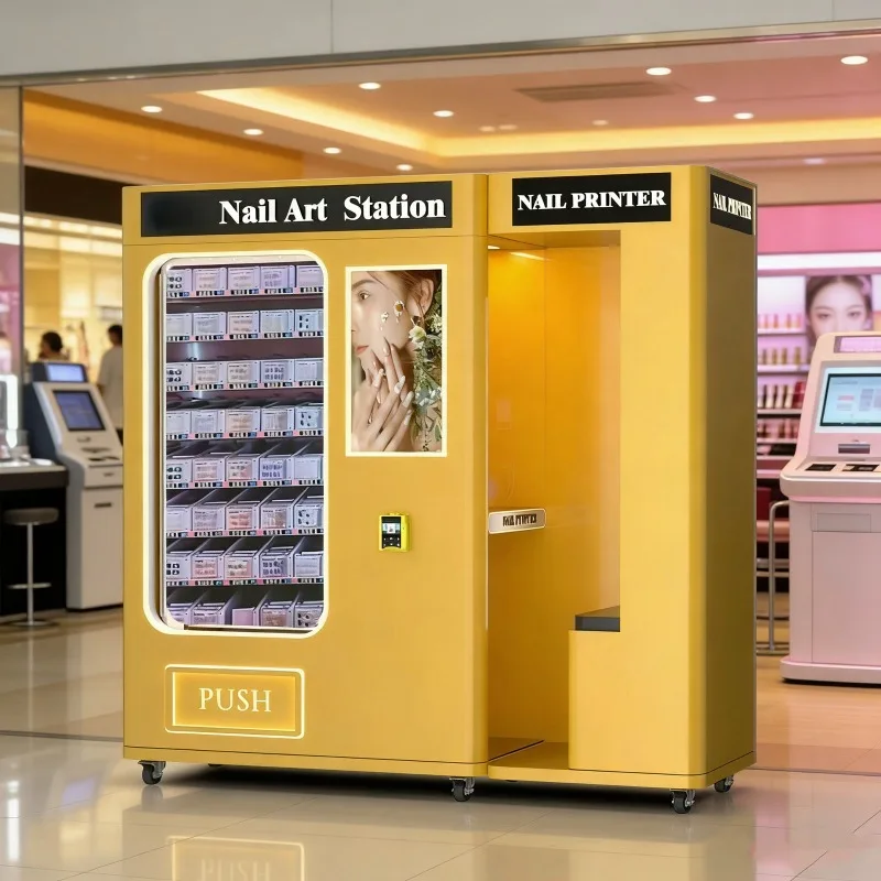 Customizable Nail Vending Machine Automatic Nail Printing and Art Dispenser for Storefronts