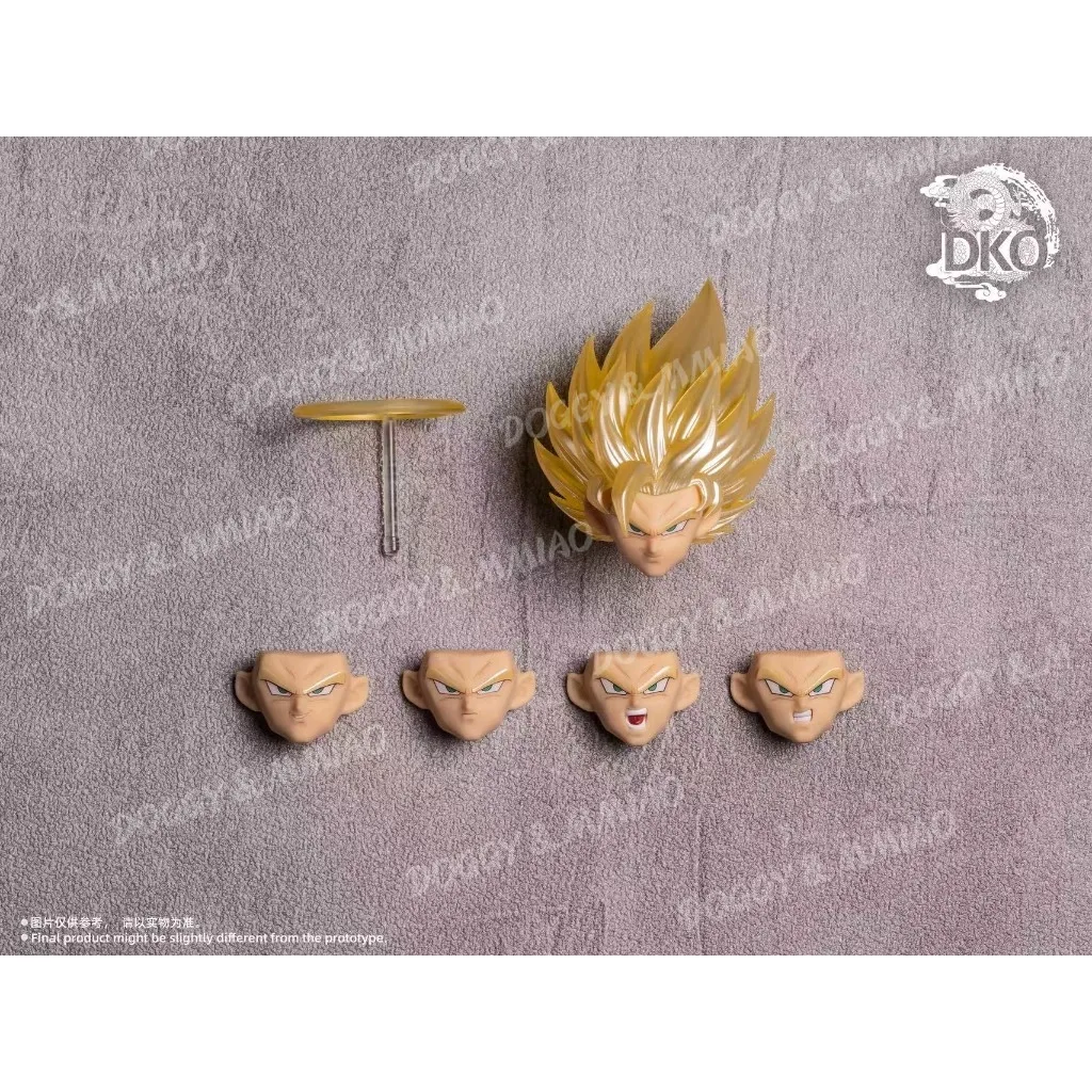 DKO لعبة دراغون بول Z SHF سوبر سايان 2 SSJ2 البرق الصحوة سون جوكو رئيس نحت اكسسوارات أنيمي ألعاب شخصيات الحركة الهدايا #2