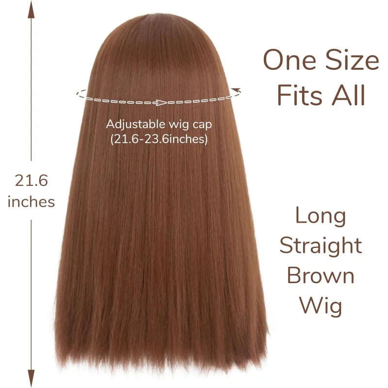 مجموعة شعر مستعار بني طويل مفرود من Miss H ولحية مزيفة للرجال، باروكات فايكنغ مع لحية لحية الهالوين