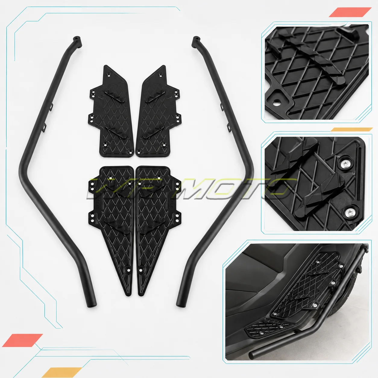 Crash Bar Footpeg Guard Anti‑Collision Protective Bumper Fit For 2026 ZONTES 150X Scooter Mod Accessories