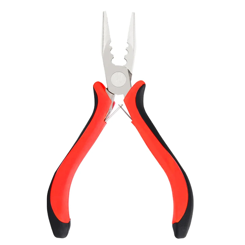 

Neitsi 3 Holes Plier Professional Micro Ring Pliers Tools For Keratin Hair Extension Hair Styling Pliers Red/Pink Color