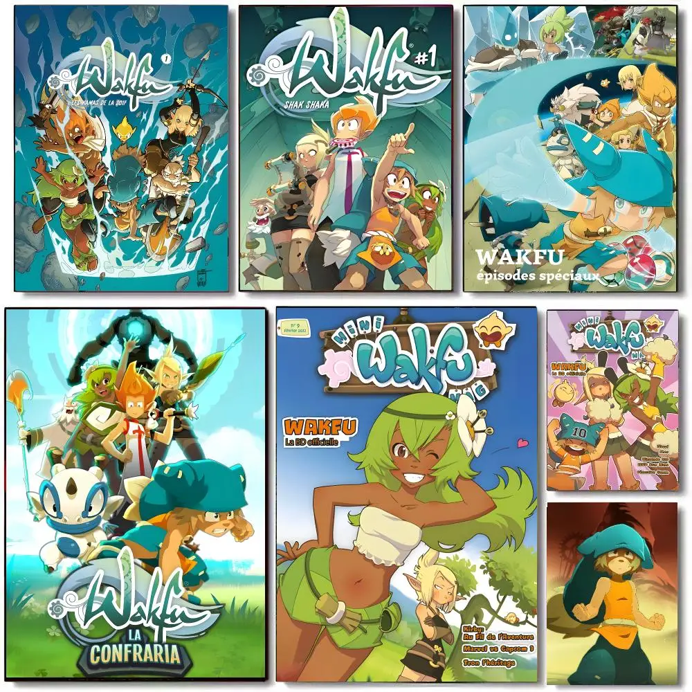 W-Wakfu Game Poster High Quality Bedroom Living Room Aesthetic Wall Decoration Painting Stickers Gift