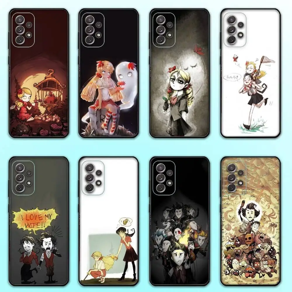 

Game D-Don T S-Starve Phone Case For Samsung S 25,24,23,22,30,21,10,9,Ultra,Plus,Lite,FE,4,5 G Soft Black Case