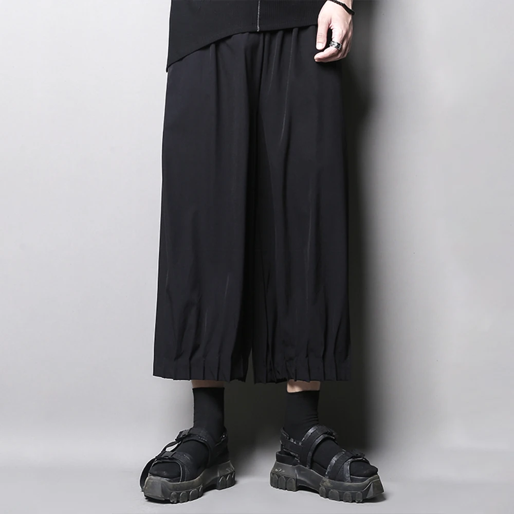 

XS-5XL Winter New Men's Solid Color Skirt Pants American Retro Fashion Trend High Street Casual Loose Niche Men's Bottoms 2025