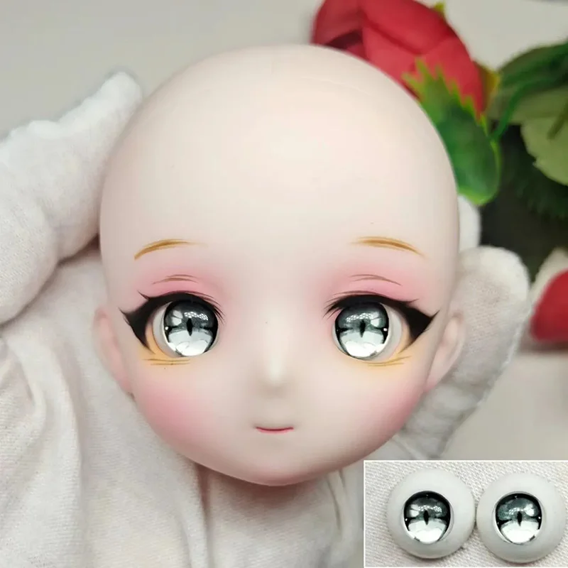 12/14mm Doll Eyes for 1/6 1/8 Bjd Doll Anime Acrylic Eyeball Delicate Bjd Eyes Dress Up Doll Accessories Girls Diy Toys