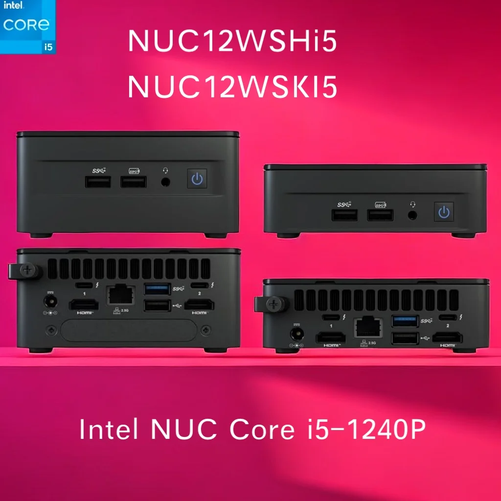 Intel NUC Mini PC 12 Pro NUC12WSHi5/NUC12WSKi5 Wall Street Canyon Model i5-1240P M.2 SSD Thunderbolt 4 /Cores 12 DDR4 Mini PC