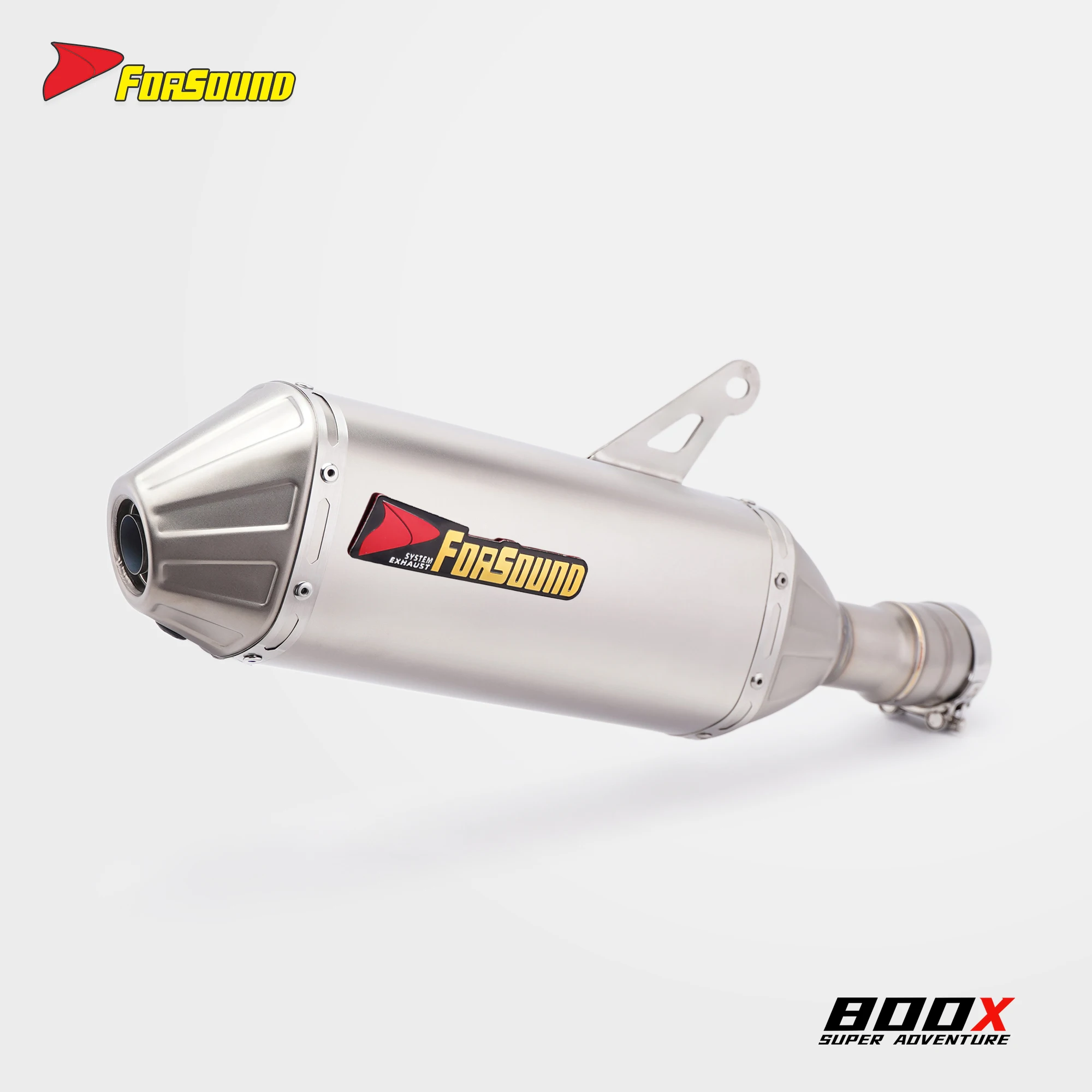 2021-2026 KOVE 800X T148 Slip-On Exhaust SS TI  Mid-Rear Integrated Perfect Fit Motorcycle Tuning Parts
