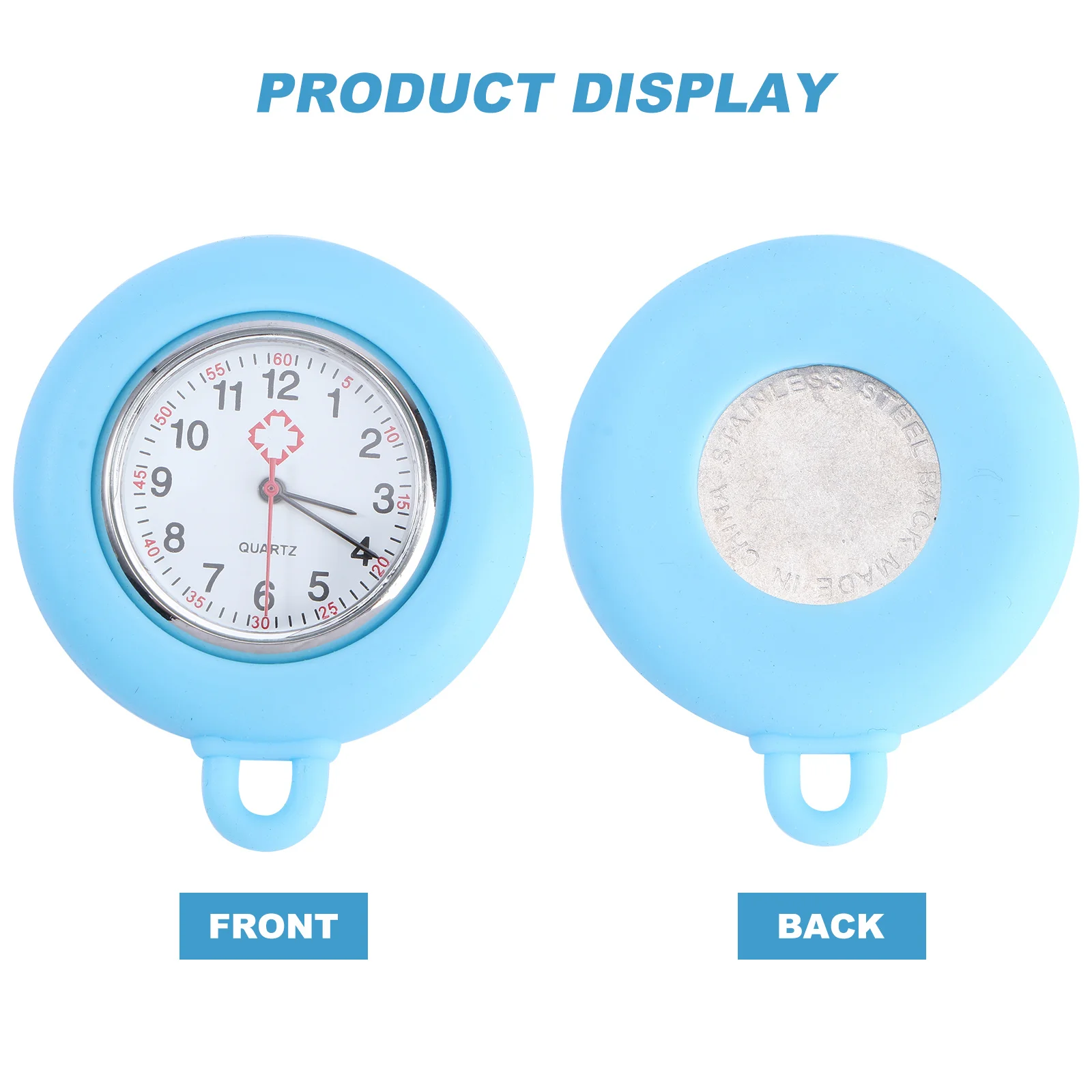 

Silicone Nurse Watch Lightweight Medical Watch For Hospital Outdoor Sports Travel Nursing Staff Work Gear