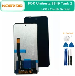 100% testowy oryginalny zbiornik dla Unihertz Tank 2 Wyświetlacz LCD Ekran dotykowy Digitizer Dla Unihertz Tank 1 Tank 3 Wymiana zespołu