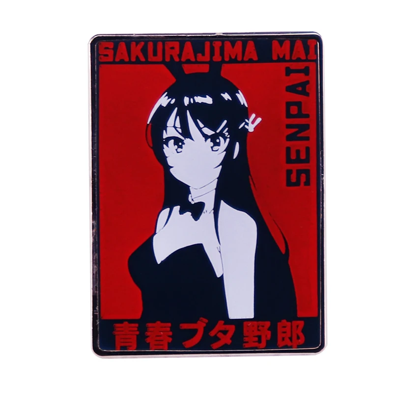 

Rascal Does Not Dream of Bunny Girl Senpai enamel pin badge brooch
