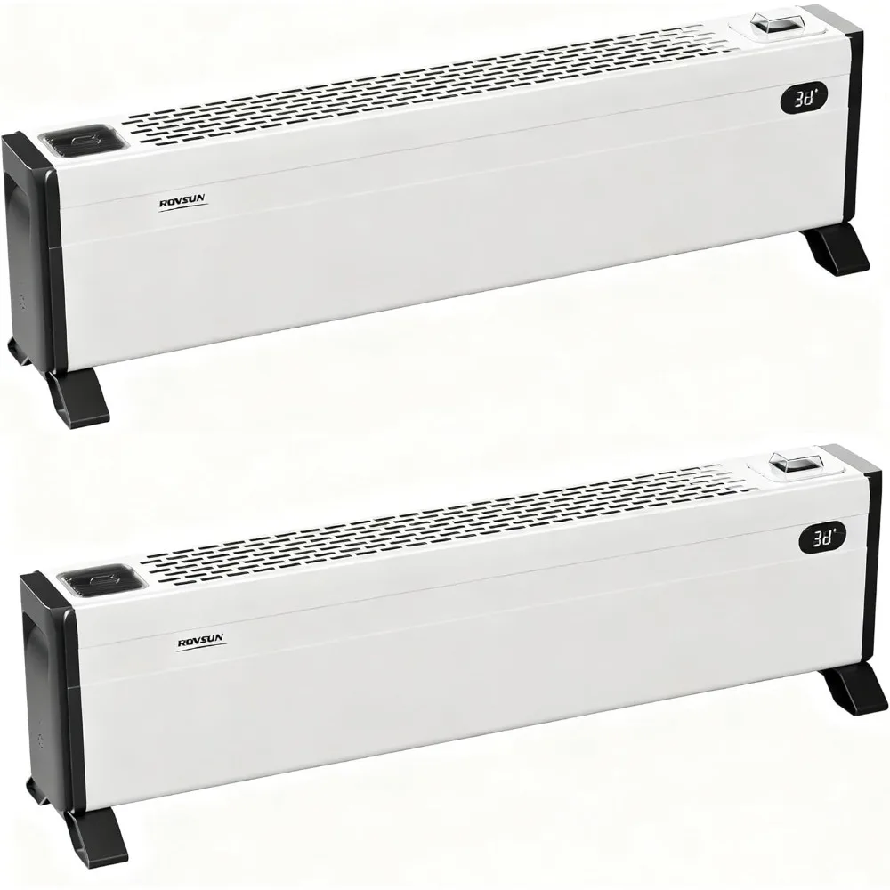 

32'' Electric Baseboard Heater with Easy Button Control, 1500W Convection Space Heater w/Adjustable Heating Modes,Customized