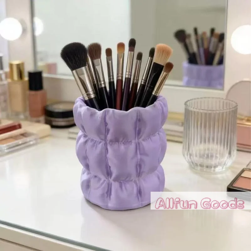 [TG835]Makeup Brush Storage Tube, Elegant Facial Makeup Tool Storage Rack, Home Storage Rack Makeup Brush Bucket